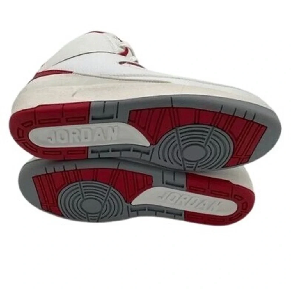 Air Jordan 2 Retro White Varsity Red 2008 308325-162 Mens 6.5Y Sneakers‎